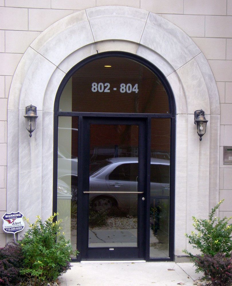 A door with the number 802-804 on it