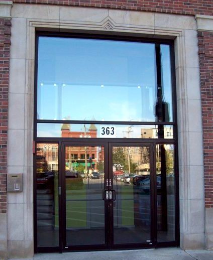 A building with the number 363 on it