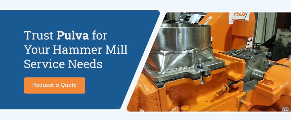 Trust Pulva Corporation for Your Hammer Mill Maintenance Needs