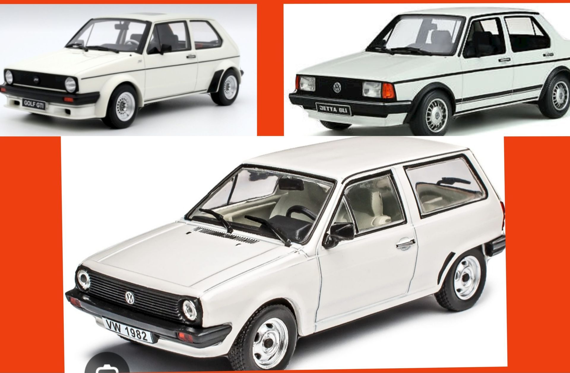 Auf weißem Hintergrund sind drei weiße Autos abgebildet.