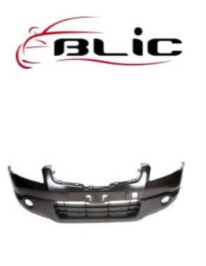 Eine schwarze Stoßstange mit einem Blic-Logo im Hintergrund