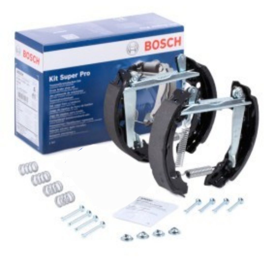Abgebildet ist ein Bosch Kit Super Pro mit einem Paar Bremsbacken