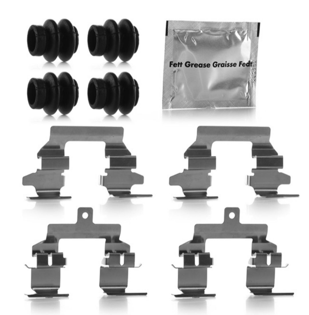 Ein Bremsenschnellwechselset mit einer Tüte Fett