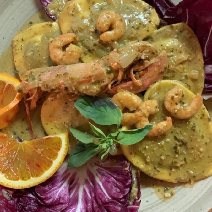 ravioli con pesce