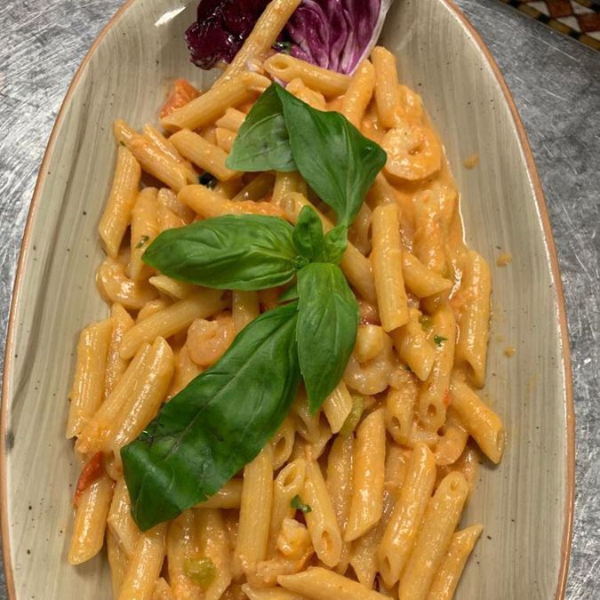 pennette con sugo di pesce