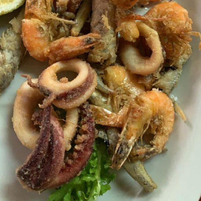 polpo con frittura di pesce