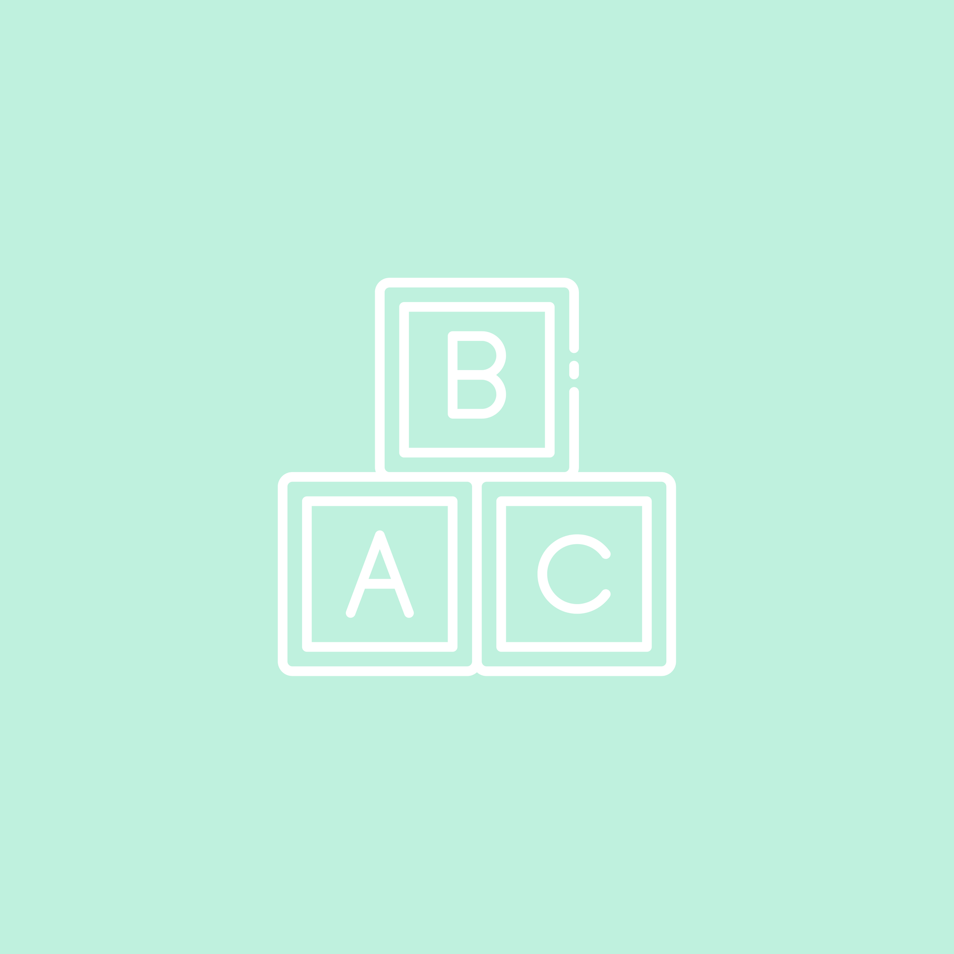 White line drawing of a teepee on an orange background.