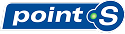 The Point S logo: blue rectangular background with the white text 
