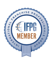 Blue seal logo reading “IFPG MEMBER” with “International Franchise Professionals Group” around the edge