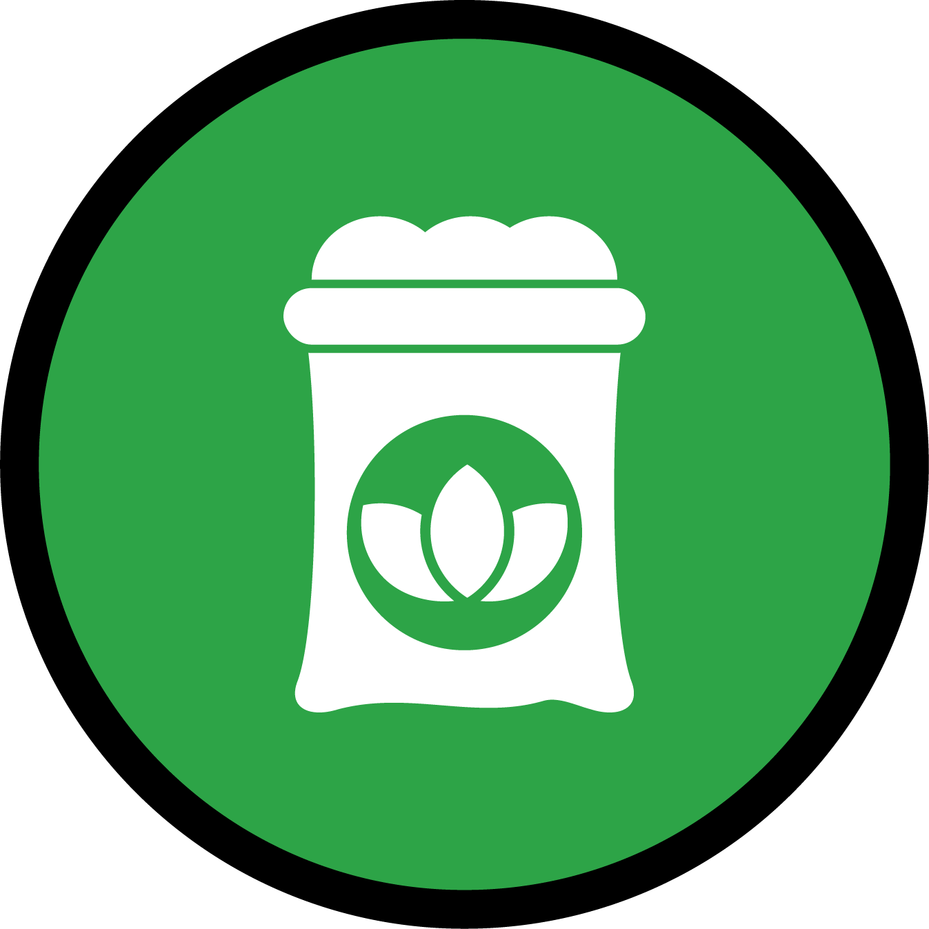 fertilization seed bag icon