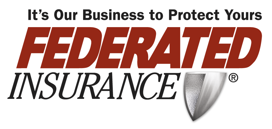 The logo for federated insurance says it 's our business to protect yours