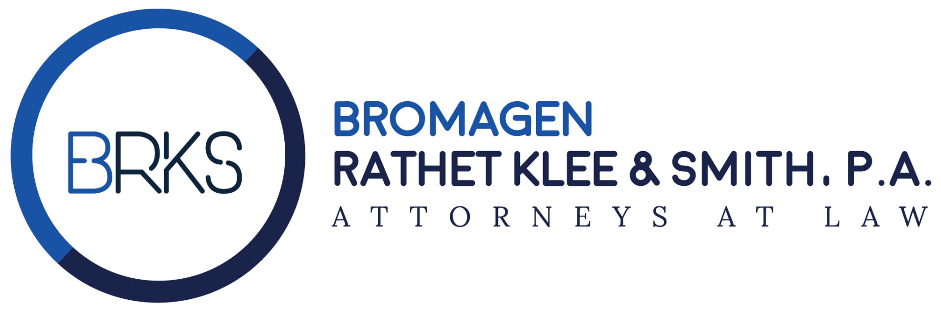 The logo for brks ratchet klee & smith p.a. attorneys at law