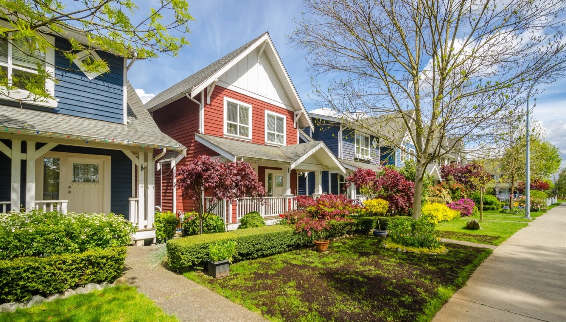 single family homes in a nice neighborhood