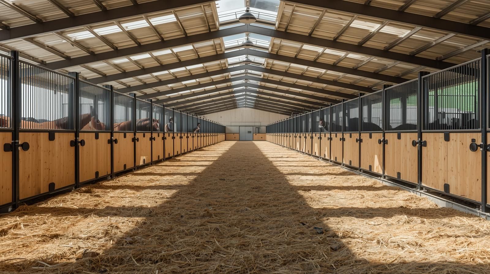 Gravel trailer parking with wide turnaround space