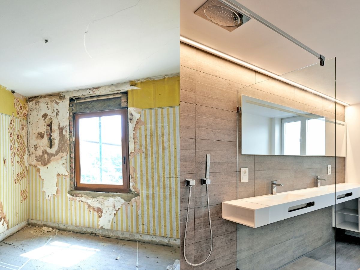 Heat Lamp Installed During Bathroom Renovation Project Sunshine Coast