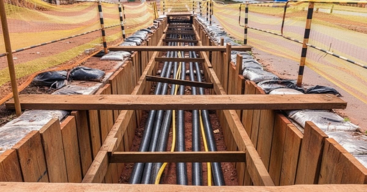 New Mains Power Connection Installed Using Underground Electrical Method Sunshine Coast