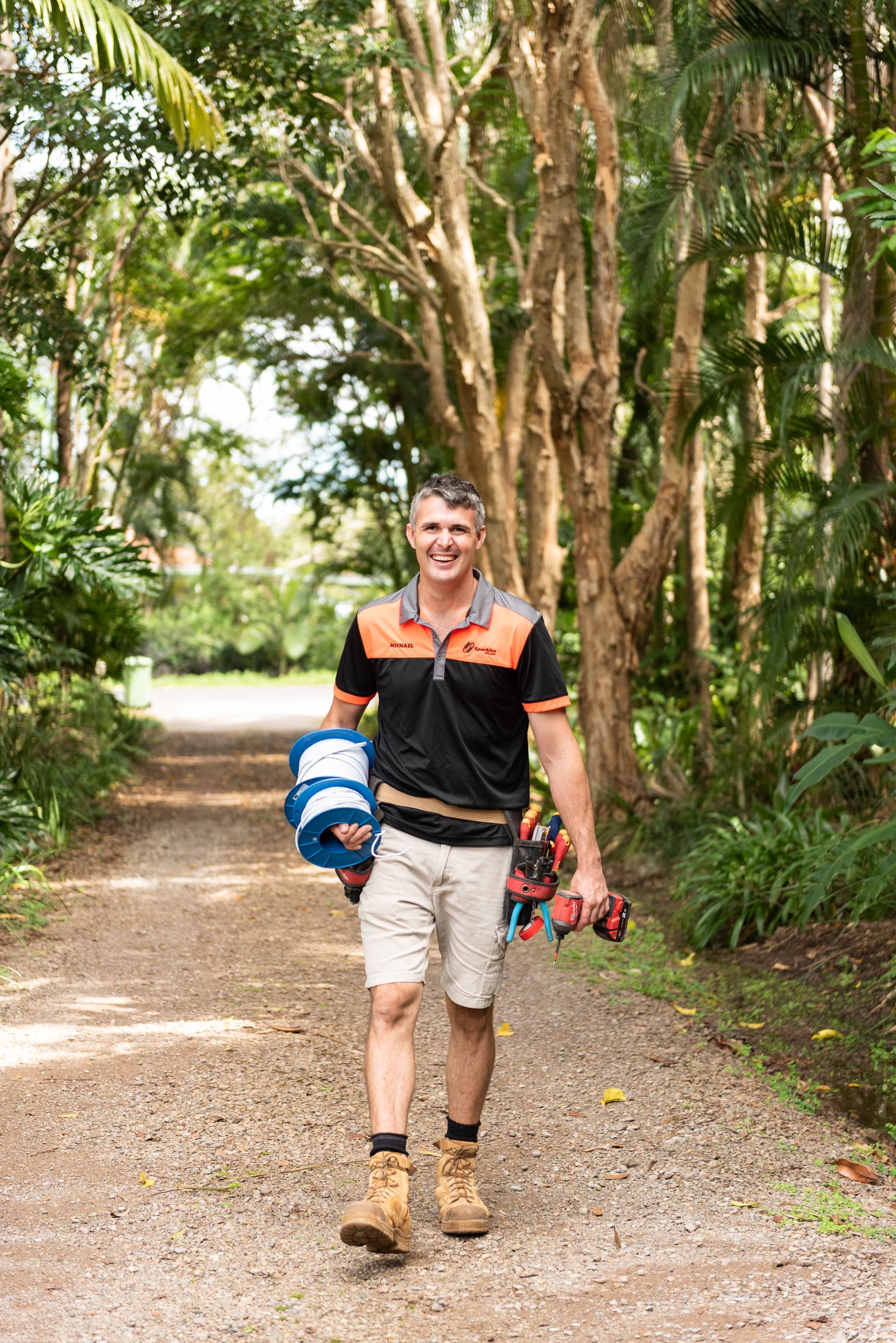 Electrician Preparing Switchboard For Safe Oven Installation Sunshine Coast