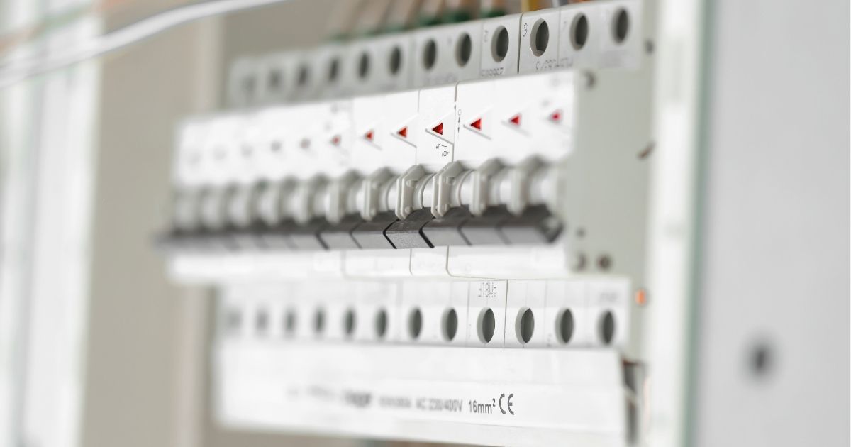 Electrician Testing Safety Switches During Pre Purchase Inspection Sunshine Coast