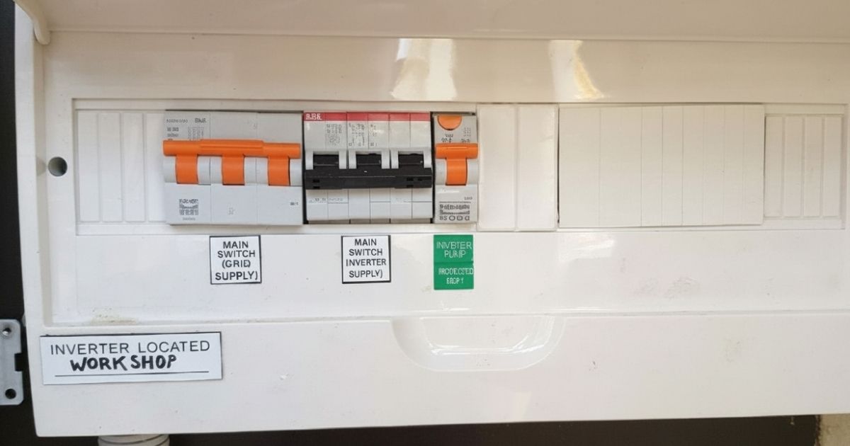 Electrician Upgrading Switchboard Circuits For Safer Home Power Use Sunshine Coast