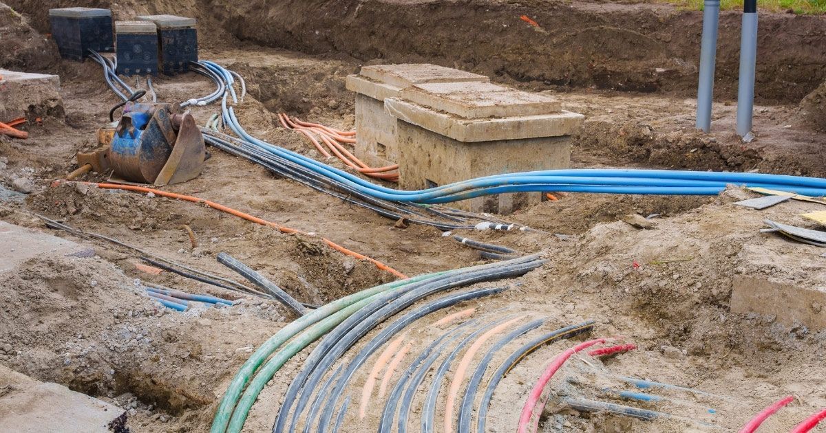 Trenching For Underground Power Supply On Residential Property Sunshine Coast