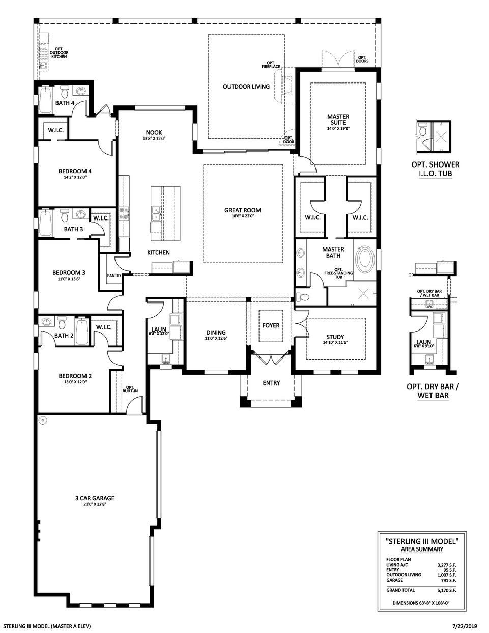 A black and white floor plan of a house.
