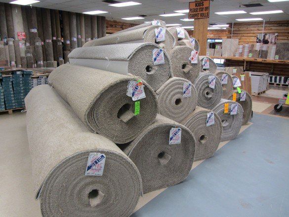 Stack of Rolled Carpet — Colorado Springs, CO — Carpet Warehouse