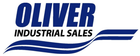 Logo for Oliver Industrial Sales featuring the word "OLIVER" in blue, followed by "INDUSTRIAL SALES" above a blue wave.
