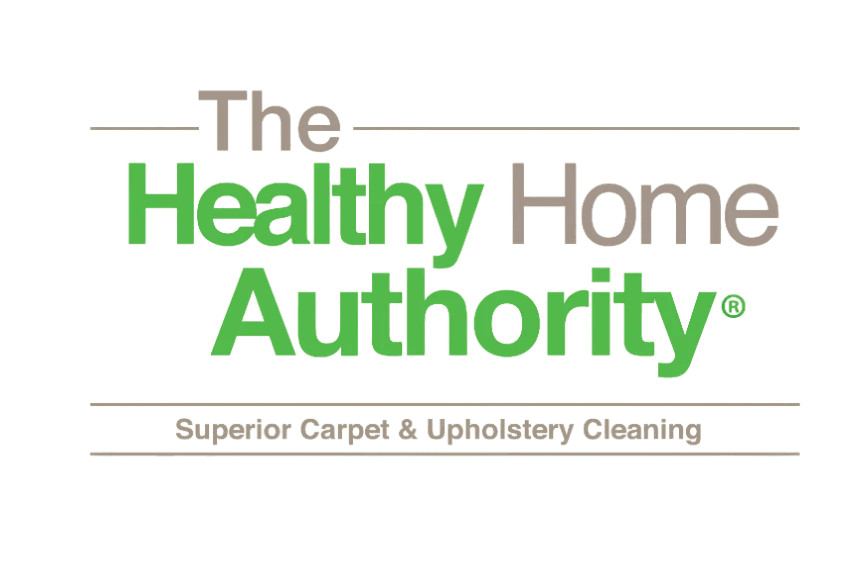 Healthy Office Authority logo with green and gray text, plus cleaning tagline.