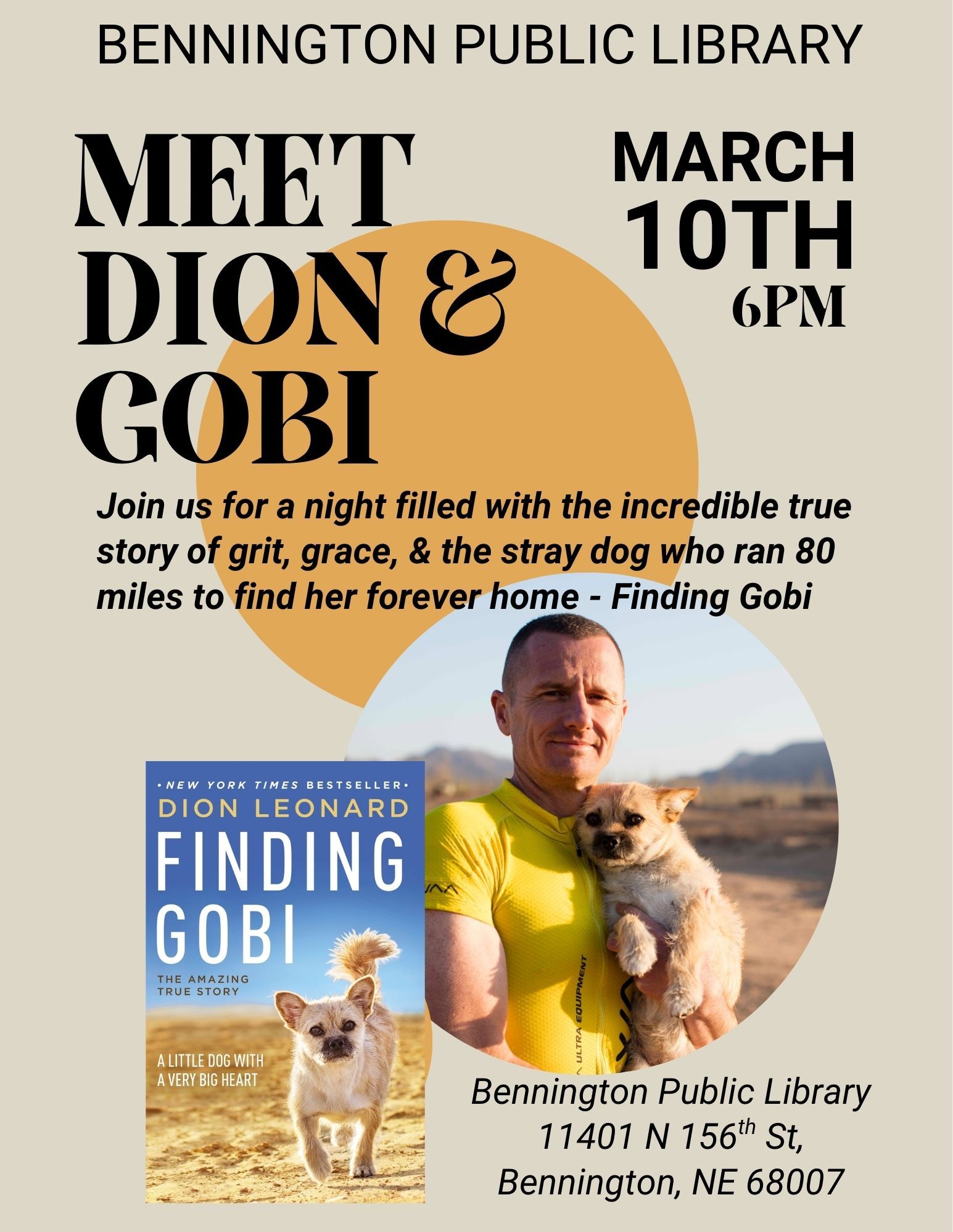 Dion Leonard, Finding Gobi, Gobi the Dog, New York Times Bestseller, Author, Speaking Event Dion Leonard, Finding Gobi, Gobi the Dog, New York Times Bestseller, Author, Speaking Event
