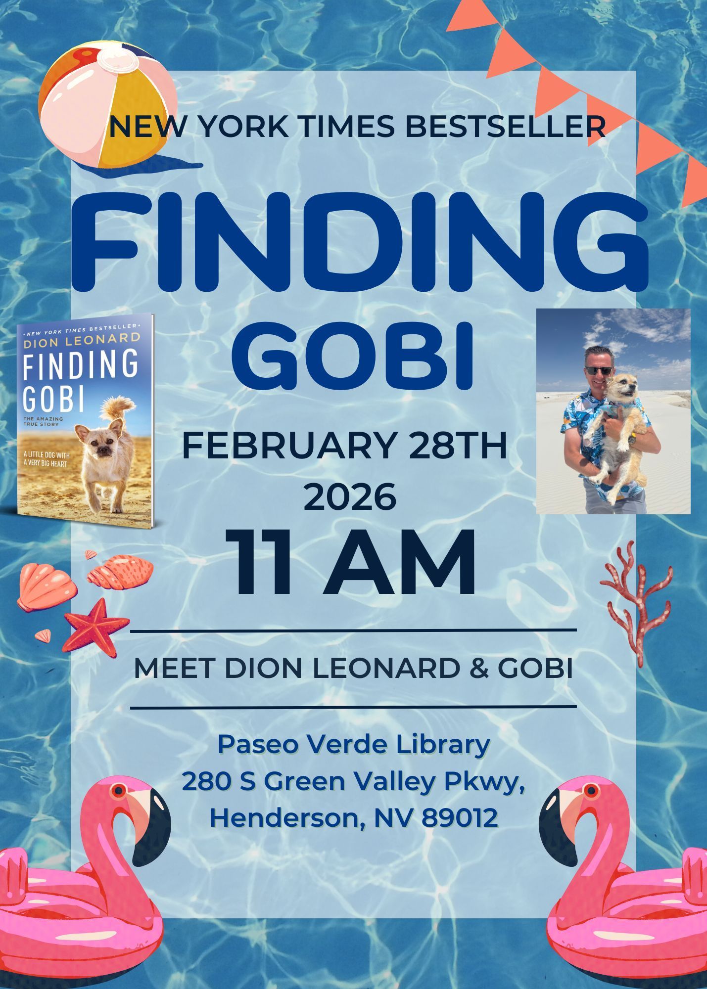 Dion Leonard, Finding Gobi, Gobi the Dog, New York Times Bestseller, Author, Speaking Event