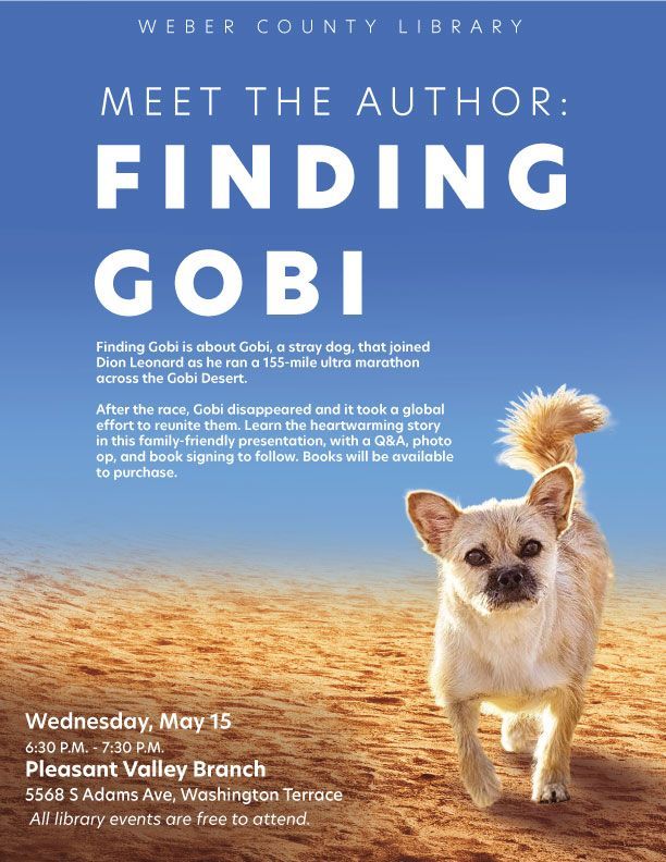 Dion Leonard, Finding Gobi the Dog, Gobi Desert, New York Times Bestseller, Author Visit