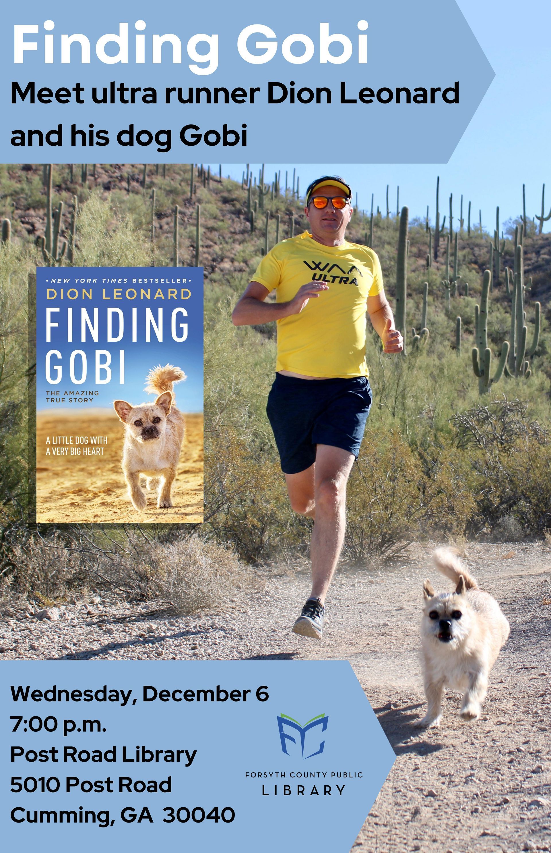 Dion Leonard, Inspirational speaker, Finding Gobi, New York Times Bestseller, Gobi, Dog
