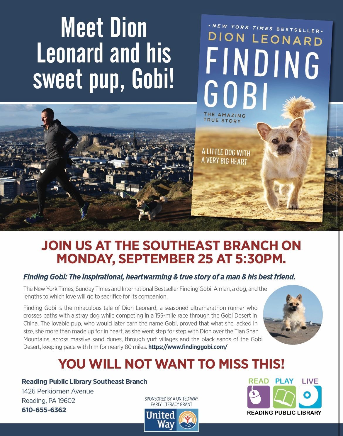 Dion Leonard, Finding Gobi, New York Times Bestseller, Gobi the Dog, Ultra Marathon Runner