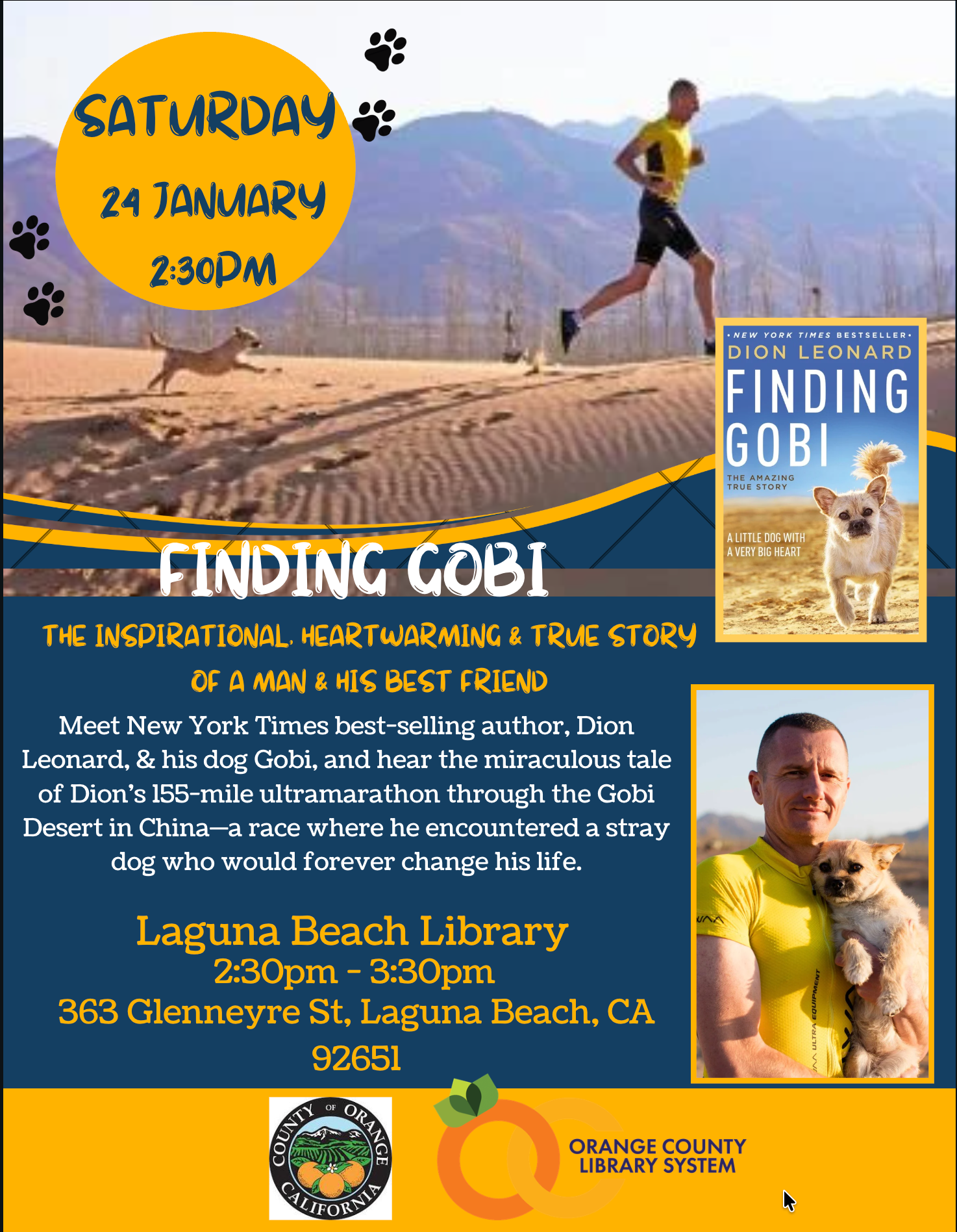Dion Leonard, Finding Gobi, Gobi the Dog, New York Times Bestseller, Author, Speaking Event Dion Leonard, Finding Gobi, Gobi the Dog, New York Times Bestseller, Author, Speaking Event