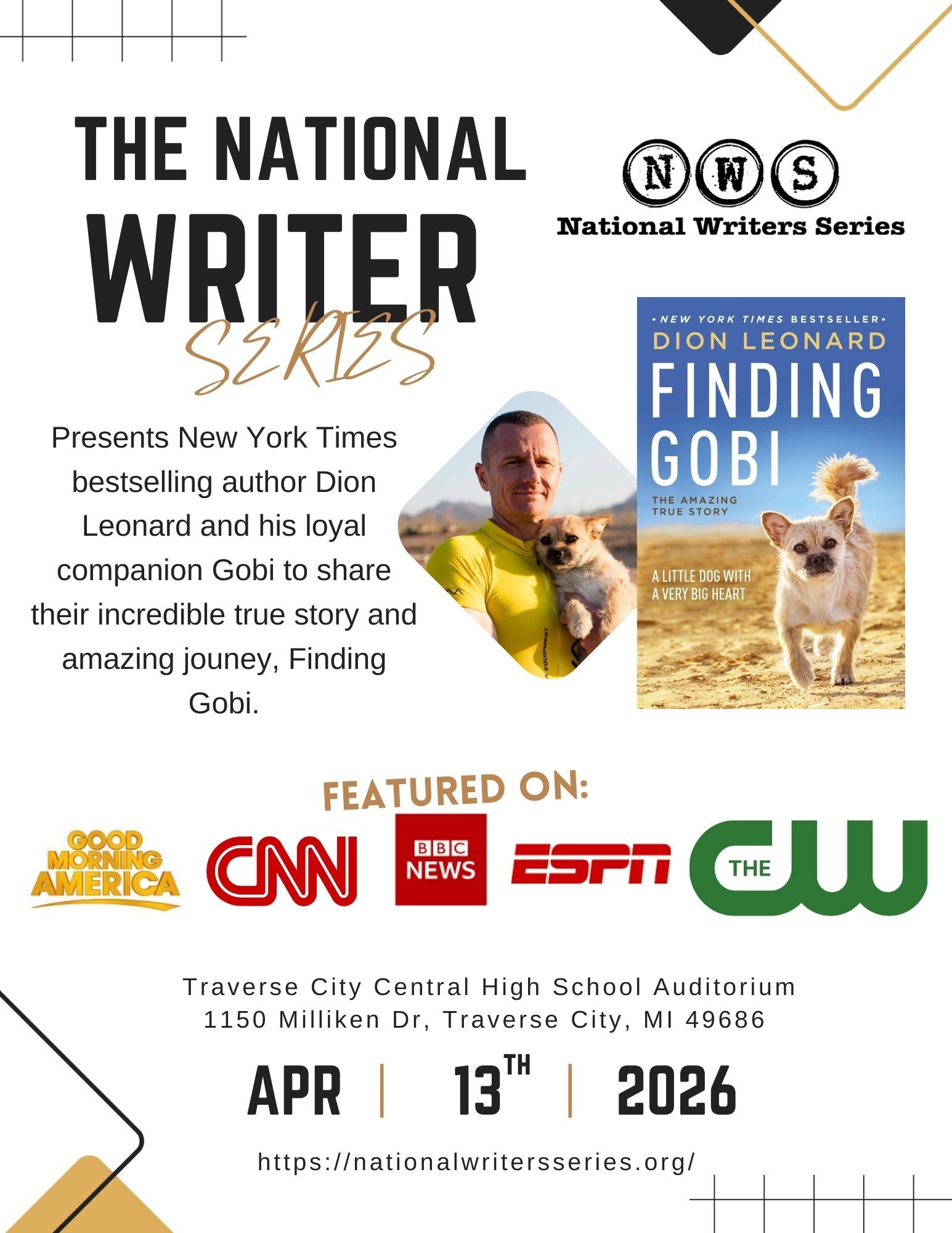Dion Leonard, Finding Gobi, Gobi the Dog, New York Times Bestseller, Author, Speaking Event Dion Leonard, Finding Gobi, Gobi the Dog, New York Times Bestseller, Author, Speaking Event