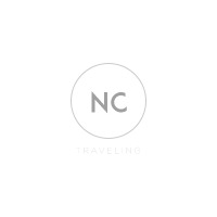 A logo for nc traveling is shown on a white background.