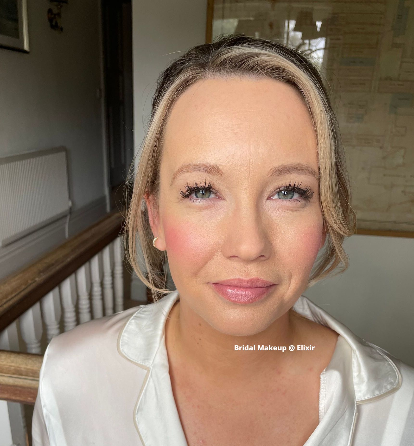 bridal make-up, happy bride