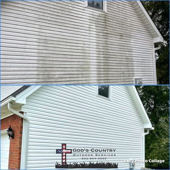 Before and After of a Roof of a House - Mount Washington, KY - God’s Country Outdoor Services