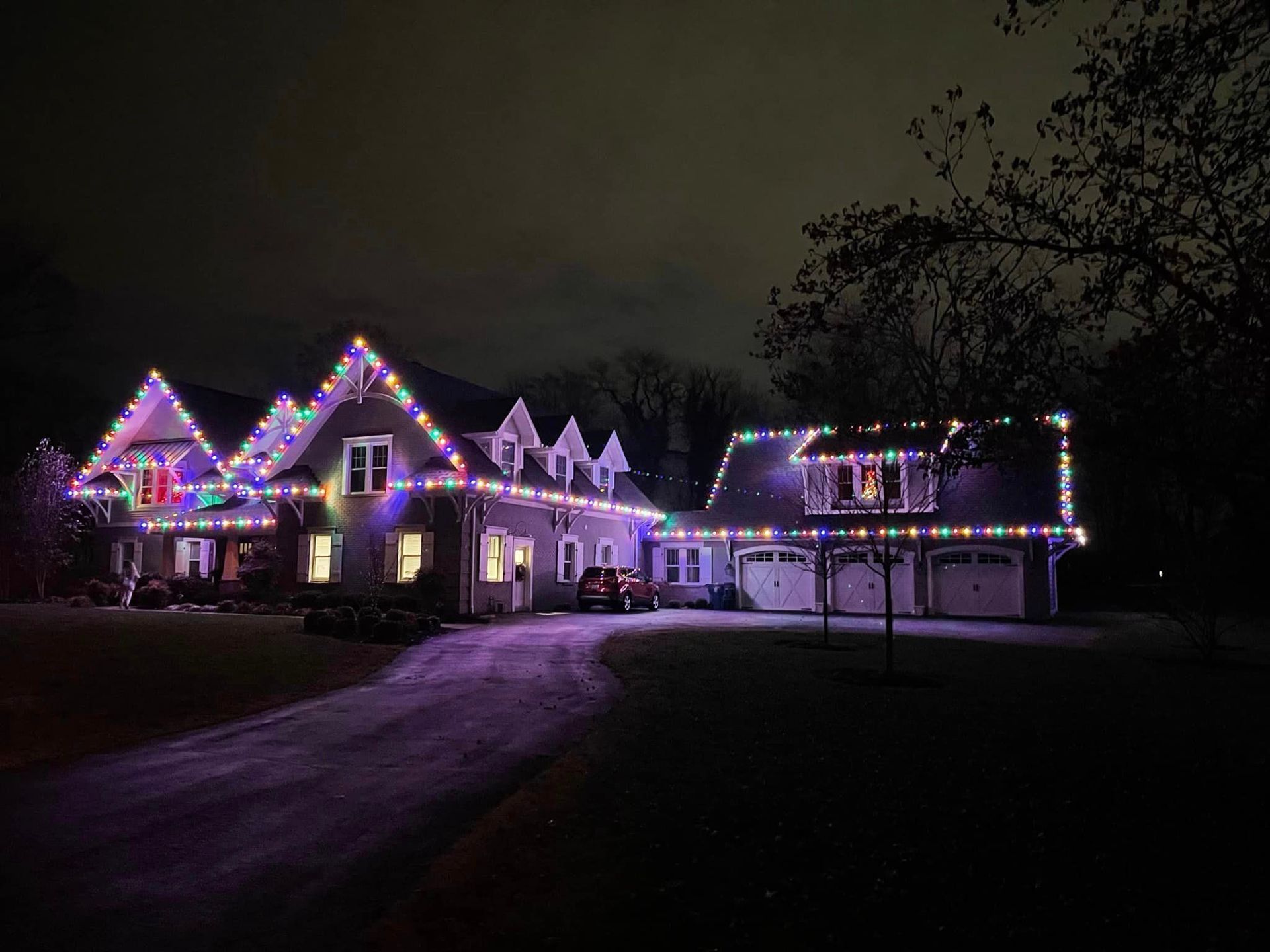 House decorated with Christmas Lights - Mount Washington, KY - God’s Country Outdoor Services