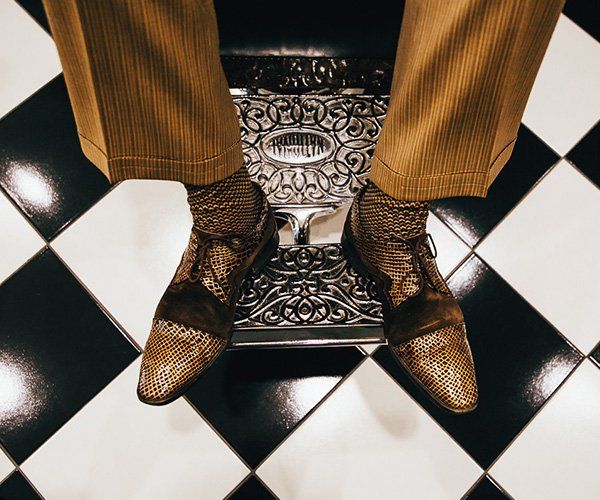 Old Fashioned Barber Chair — Bangalow Barber Shop in Bangalow NSW
