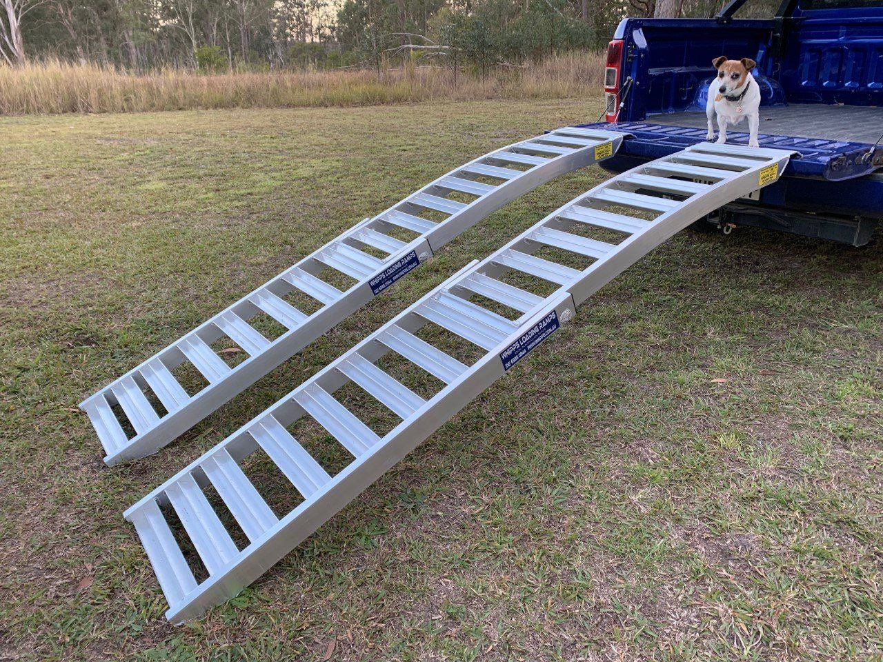 curved mower ramps