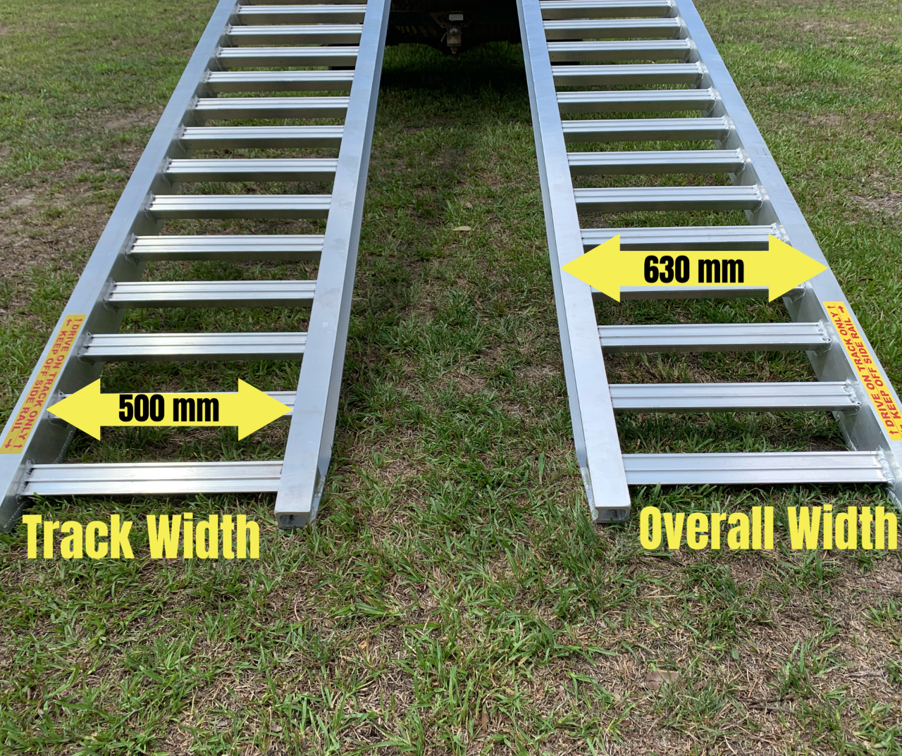 Machinery Ramps, 6 tonne capacity loading ramps, aluminium tractor ramps, aluminium excavator ramps