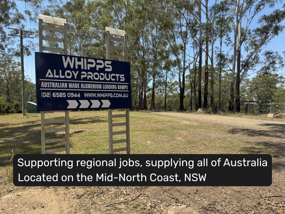 Whipps Ramps front entrance, locally made supplying Australia