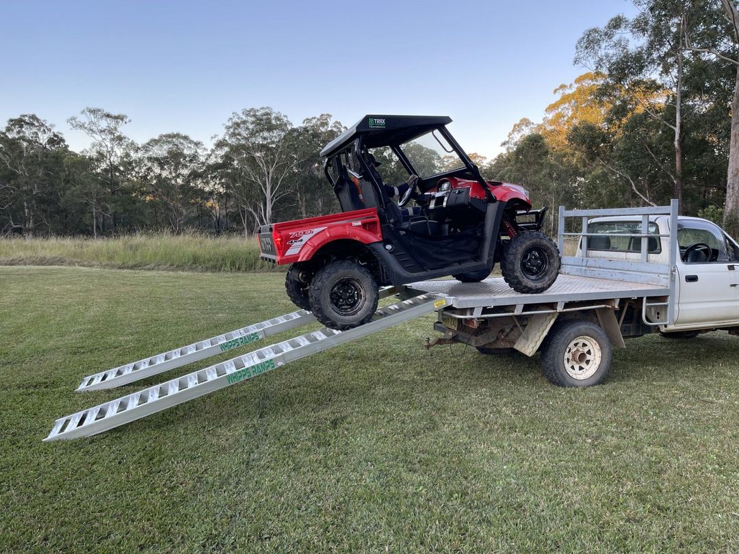 Whipps Ramps - Atv loading ramps, Side by side aluminium loading ramps