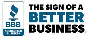 The sign of a better business accredited business logo