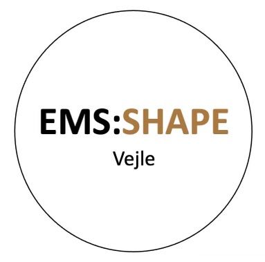 Logoet for ems: form vejle er i en cirkel på hvid baggrund.