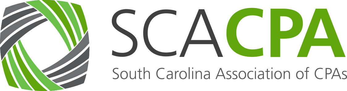 The logo for the south carolina association of cpas
