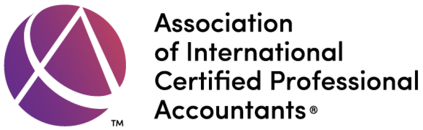 The logo for the association of international certified professional accountants
