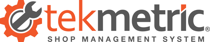 The logo for tekmetric shop management system