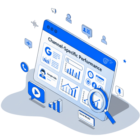 An isometric illustration of an auto shop landing page.